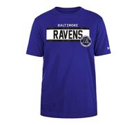 BALTIMORE RAVENS New Era cap NFL Regular t-Shirt ad Alta densità Serigrafia Grafica Frontale Originale Colore della Squadra Unisex Viola