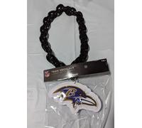 Baltimore Ravens Schiuma Ventola Catena - Nero - Team Collana Big Logo Nuovo