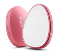 BALUCA Lima per piedi in vetro, per rimuovere calli e talloni, per rimuovere la pelle morta, pietra pomice a forma di uovo in nano-vetro, per pedicure, rosa