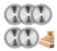 BALUGAEA 5 lame per sega 85 x 10 mm per legno 30 denti - Lama per sega circolare adatta per seghe circolari portatili per la lavorazione di legno duro, legno tenero, MDF e plastica