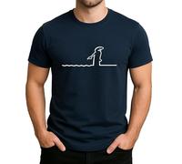Balum La Linea Lui - Maglietta da uomo e donna, in cotone premium, design alla moda 5, Maglietta da uomo Navy, 3XL