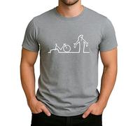 Balum La Linea Lui - Maglietta da uomo e donna, in cotone premium, design alla moda 7, Maglietta da uomo Heather Grey, XL