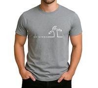 Balum La Linea Lui - Maglietta da uomo e donna, in cotone premium, design alla moda 8, Maglietta da uomo Heather Grey, L