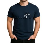 Balum La Linea Lui - Maglietta da uomo e donna, in cotone premium, design alla moda 8, Maglietta da uomo Navy, XL