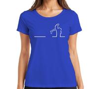 Balum La Linea Lui Osvaldo Cavandoli Cartoon Balum Balum - Maglietta da donna, Blu, S