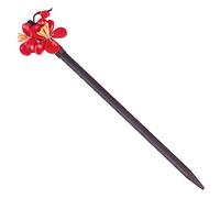 Baluue 1 Pc forcina floreale vintage accessori per retrò donne tornante retrò antichi hair pin hair bow Forcina antica bastoncino di legno per rosso