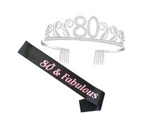 Baluue 1 Set 80 fascia per festa di compleanno fascia da festa fascia per compleanno fascia di buon compleanno hair charms hair jewelry cintura galateo da festa fascia per la festa