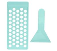 Baluue 1 Set di Stampo per Balsamo Labbra con Vassoio E Spatola - Stampo Fai-da-te a 50 Cavità per Un Riempimento Preciso Del Tubetto - Strumento Portatile per La Creazione di Rossetti Cosmetici per