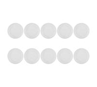 Baluue 10 Pezzi Vassoio Rotondo in Plastica Bianco per Vaso da Fiori e Piante Grasse, Resistente e Leggero, per Giardinaggio Indoor Funzione Raccogli Acqua