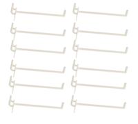 Baluue 100 Pezzi Ganci per Pannello ABS Ganci Multiuso per Organizzazione Garage e Cucina Supporto Stabile per Utensili e Attrezzi Risparmio Spazio per Pannelli Forati