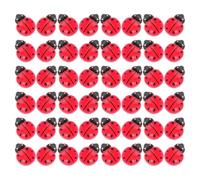 Baluue 100 Pezzi Mini Coccinelle e Scarabei in Resina Decorazioni Micro Paesaggi Fai da Te Statuette Artigianali per Giardino e Arredamento Casa