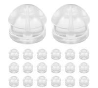 Baluue 100 Pz Orecchini In Silicone Sicuro, Orecchini Schienali, Piccoli Tappi Di Sicurezza, 100 Pezzi, Morbidi, Per Creazione Gioielli E Orecchini Trafitti