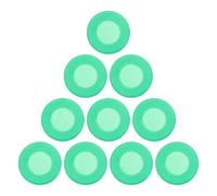 Baluue 10pezzi Copertura in Silicone per Stetoscopio Protezione per Campana e Membrana da Ricambio per Accessori Clinici Viaggio Verde