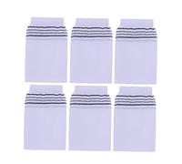 Baluue 10pezzi Guanti Da Bagno Seta Artificiale Guanti Esfolianti Per Sauna Con Texture Grossa Accessori Per Bagno Domestico Bianco