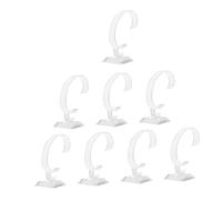 Baluue 12 pezzi Espositore Orologi C Trasparente in Plastica con Base Stabile Organizer da Antiscivolo per Supporti Resistenti per Orologi e Smartwatch