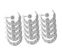 Baluue 15 pezzi Charms in Lega Stile Pianeta per Gioielli Te Pendenti Astri e Sole Vintage per Collane e Braccialetti Eleganti