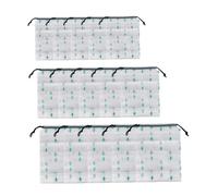 Baluue 15 pezzi Sacchetti Trasparenti da Viaggio in Materiale Antigoccia con Stampa Cactus Sacchetti con Coulisse Impermeabili in Tre Dimensioni S per Organizzazione Outdoor