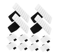 Baluue 15 Set Tavoletta per Estensione Ciglia in Acrilico Bianco con Scala Supporto Portatile con Fascia da Polso Accessori per Extension Ciglia Professionali Antiscivolo e Facile da