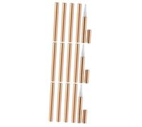 Baluue 15pezzi Penna Vuota Per Unghie Oro Luminoso Tubo Per Lucidalabbra Contenitore Cosmetico Per Fondotinta Liquido Applicatori Portatili Per Makeup