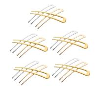 Baluue 15pezzi U-shaped Hairpin Vintage Style Elegant Metal Hair Forks for Chignon and Updo Hairstyles Hair Accessories for Women