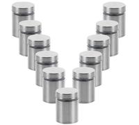 Baluue 18 pollici Viti Distanziatori in Acciaio Inox per Fissaggio Pubblicitario Parete Supporti Standoff per Vetro Specchio e Pannelli Acrilici Fissaggio Stabile e Resistente