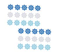 Baluue 180 Pezzi Decorazioni Fai da Te Nautiche in Legno Modelli Timoni e Vele per Ornamenti Casa e Copricapi Kit Accessori Decorativi Artigianali Multicolore