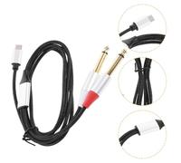 Baluue 1m Cavo Audio Da Usb c Doppio Trs Cavo Di Collegamento Per Amplificatori Mixer e Altoparlanti Compatibile Smartphone Tablet e Laptop