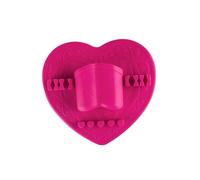 Baluue 1pezzi Heart Shape Silicone Makeup Brush Drying Pad Wall-mounted Holder for Easy Storage and Cleaning for Makeup