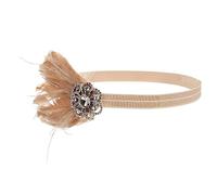 Baluue 1pezzi Vintage Diamond Headband for Bride Chic Hairpiece for Weddings Parties and Performances Elegant and Eye-catching Accessory Blush Color