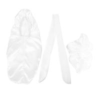 Baluue 1set Cappelli Da Notte Per Donne Con Fascia Per e Accessori Cappello Lungo Raso Per Proteggere Ricci e Lunghi Per Sonno Confortevole e Pisolini