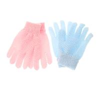 Baluue 1set Guanti Esfolianti Per Doccia Guanti Scrub Doppia Faccia Comfort e Pulizia Per La Colorati e Rimuove e Morta