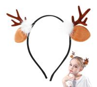 Baluue 2 fermagli per capelli in corno di alce, adorabili fermagli per capelli natalizi, leggeri e confortevoli, accessori per feste di Natale ed eventi in costume