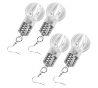 Baluue 2 Paia di Orecchini Pendenti a Forma di Lampadina LED Multicolore per Feste e Discoteca Accessori Luminosi per Donna Decorazioni Orecchie Resistenti e Originali