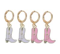 Baluue 2 paia Orecchini Stivale da Cowgirl Design Strati Leggero e Pendenti Vintage per e Ragazze Accessori per Speciali