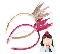 Baluue 2 Pezzi Brillante Plum Star Mini Ragazza Vestito Corone Fascia Per Ragazze Vestito Di Compleanno Cerchio Per Fascia Per Costumi Per Le