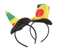 Baluue 2 pezzi Cerchietti Clown Cappello Costume Halloween Giullare Accessori Party