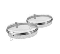 Baluue 2 pezzi Cesto Porta Posate in Acciaio Organizer Compatto Multiuso per Utensili da Cucina Cestello con Drenaggio per Lavastoviglie e Asciugatura Supporto Resistente per Argenteria