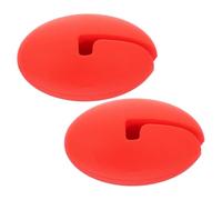 Baluue 2 pezzi Clip Termometro in Silicone Resistente al Calore Morsetto per Sonda Supporto per Pentole Accessorio Cucina per Monitoraggio Temperatura Interno e Barbecue