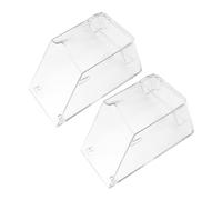 Baluue 2 pezzi Copertura Antipioggia per Suoneria Wireless Protezione in Plastica Trasparente Facile Installazione Barriera Contro Umidità e Danni da Pioggia per Esterni