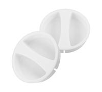 Baluue 2 Pezzi Copertura Antipolvere in Plastica Bianca per Facciale, Accessorio per Manutenzione Efficiente e Riduzione Evaporazione Acqua, per Uso Domestico