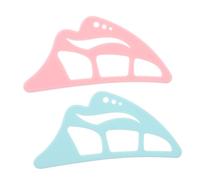 Baluue 2 Pezzi Eyeliner Guide in Silicone Riutilizzabile per Occhi Strumento Precisione per Cat Eye e Winged Look Template Ombretto Multifunzionale per Principianti Accessorio e Portatile