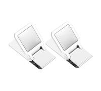 Baluue 2 pezzi Fermasoldi in Acciaio Inossidabile Clip Portabanconote Piccola e Resistente per Contanti e Carte Fermasoldi Uomo e Donna Design Unico per Organizzare Documenti e Banconote