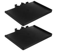 Baluue 2 Pezzi Mic Stand Tray Organizer For Microphone And Sound Card Fit For Tube Desktop Shelf