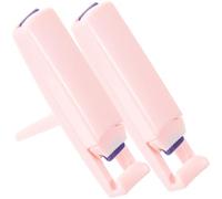 Baluue 2 Pezzi Piegaciglia in Plastica Forma Auto Mini Rosa, Portatile e Adatto a Qualsiasi Forma degli Occhi, Strumento Cosmetico per Occhi Delicato e Pratico