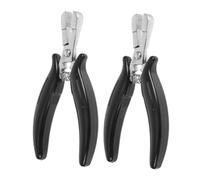 Baluue 2 Pezzi Pinze per Extension Mini Strumenti Professionali Ergonomici per Precise e per Applicazione e Rimozione Compatibili con Vari Tipi di