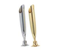 Baluue 2 pezzi Portapenne in Acciaio Resistente Supporto Singolo per Penna Stilografica e Penna d'Oca Base Stabile per Scrivania Ufficio