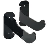 Baluue 2 Pezzi Rack da Parete per Tappetino Yoga in Acrilico Nero | Stoccaggio a Muro, e Stabile, per Palestra e Bagno, Adatto a Tappetino Fitness