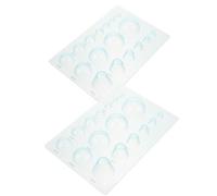 Baluue 2 Pezzi Stampi per Quilling Mezza Sfera Trasparenti Blu per Creazioni di Carta Strumenti per Lavoretti e Decorazioni Fai da Te