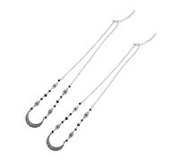 Baluue 2 Pz catena di testa catena della testa di catena sulla fronte della decorazioni hallowen accessori vintage catena creativa copricapo a motivi lunari lega di zinco Silver