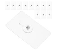 Baluue 20 Ganci da Parete Adesivi Resistenti senza Tracce 5X8 CM Set 20 Pezzi in Metallo per Appendere Cappelli Asciugamani Quadri su Ceramica Vetro Legno e Metallo